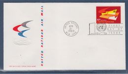 = Ailes Stylisées Enveloppe 1er Jour New-York 21.4.69 N°PA10 La Poste Aérienne - FDC