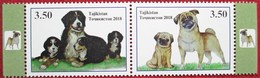 Tajikistan  2018 Year  Of The Dog Lunar Calendar   2 V   MNH - Tadzjikistan