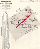 40- MONT DE MARSAN-RARE LETTRE MANUSCRITE SIGNEE- VICTOR LASSERRE-GRAINS GRAINES -AGRICULTURE HORTICULTURE-1914 - Agricultura