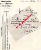 40- MONT DE MARSAN-RARE LETTRE MANUSCRITE SIGNEE- VICTOR LASSERRE-GRAINS GRAINES -AGRICULTURE HORTICULTURE-1914 - Landwirtschaft