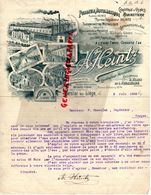 BELGIQUE-PARIS-HERSTAL LEZ LIEGE- RARE LETTRE SIGNEE A. HEINTZ- CONSTRUCTEUR MECANICIEN-CHAUFFAGE USINES-1901 - Old Professions
