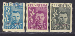 ALBANIE AERIENS N°   57 à 59 ** MNH Neufs Sans Charnière, TB (D6126) Cosmos, Gagarine, Vostok I - 1962 - Albanien