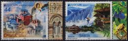 Snowboard - Fruit Plum Pine Tree Wood Monastery Angel Orthodox Church Cathedral - Serbia 2013 - EUROPA EUROPE CEPT - MNH - 2012