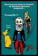 CPM JIHEL Non Circulé Desclozeaux Cyclisme Anquetil Sernhac Tirage Limité Numéroté En 30 Exemplaires Signés - Desclozeaux