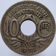 LaZooRo: France 10 Centimes 1924 Poissy VF / XF - 10 Centimes