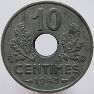 LaZooRo: France 10 Centimes 1943 Vichy XF / UNC - 10 Centimes