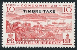 NOUVELLES HEBRIDES 1957 - Yv. Taxe 37 *  - Port Vila 10c ; TIMBRE-TAXE  ..Ref.AFA23081 - Postage Due