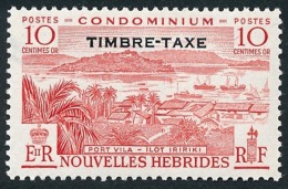 NOUVELLES HEBRIDES 1957 - Yv. Taxe 37 *  - Port Vila 10c ; TIMBRE-TAXE  ..Réf.AFA23081 - Timbres-taxe