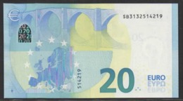 EURO 20  ITALIA SB S006 C5  "13"  DRAGHI  UNC - 20 Euro