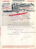 38- GRENOBLE- RARE LETTRE SIGNEE L. COMMEROT ET FILS- IMPRIMERIE LITHOGRAPHIE-TYPOGRAPHIE-53 QUAI CLAUDE BERNARD-1932 - Printing & Stationeries