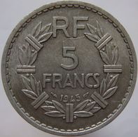 LaZooRo: France 5 Francs 1945 XF - 5 Francs