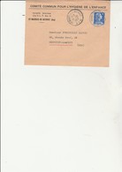 LETTRE AFFRANCHIE N° 1011 B - CAD ST MAURICE DE BEYNOST -AIN -1957 - Handstempels