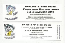 Marque Pages , Poitiers , Collection Passion , 2012 & 2016 , Le PICTON , LOT DE 2 Marque Pages - Bookmarks