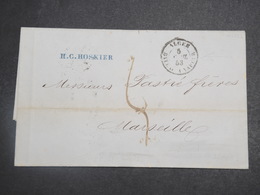 FRANCE - Lettre D 'Alger Pour Marseille En 1853 - L 15197 - 1849-1876: Période Classique