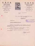 1958: Lettre De ## C.A.F.B., Liefdadigheidstraat,13-15, BR. ##  à La ## S.A. Anc. Ets. H.L. BECKER Fils & Cie, Rue ... - Banque & Assurance