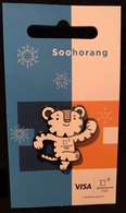 JEUX OLYMPIQUE - PARALYMPIC GAMES  2018 - SOOHORANG - MASCOTTE - VISA SPONSOR - PYEONGCHANG  -     (ROSE) - Jeux Olympiques