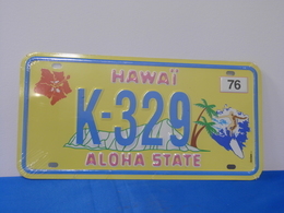 Plaque D'immatriculation "HAWAI" - Tin Signs (vanaf 1961)