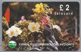 CY.- Telefoonkaart.- Cyprus Akamas Forest Plantes Fleurs.  £ 2 - Phonecard - Telecard - 16CYPA - Fleurs