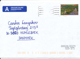 Norway Cover Sent To Denmark Single Franked A Verden - Covers & Documents