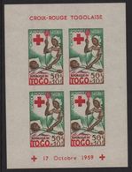 Togo - BF N°4 (non Dentele) - Croix Rouge - Transfusion Sanguine - Cote 3.75€ - Togo (1960-...)