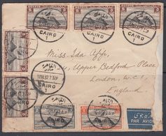 Egypt 1937 Airmail Cover To UK - Cartas & Documentos