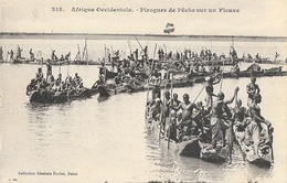 Afrique Occidentale - Pirogues De Pêche Sur Un Fleuve (Sénégal?) - Collection Fortier - Carte Non Circulée - Sénégal