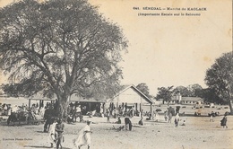 Sénégal - Marché De Kaolack, Importante Escale Sur Le Saloum - Photo Fortier - Carte Dos Simple Non Circulée - Sénégal