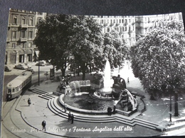 1961  TORINO....PIAZZA SOLFERINO E FONTANA ANGELICA - Parcs & Jardins