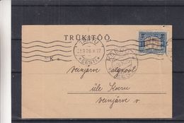 Estonie - Carte Postale De 1928 - Oblit Tartu - Exp Vers Koeru - Estonia