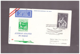 AUA - 12 9 1962  IN OCCASIONE LUPOSTA -BERLINO 1962 - Eerste Vluchten