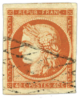 16 N°5 Obl. TB 40 C. Orange. Oblitération Grille Sans Fin - Other & Unclassified