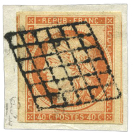 17 N°5 Obl. TB 40 C. Orange Sur Fragment. - Other & Unclassified