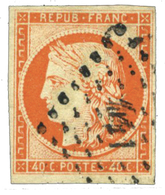 19 N°5a Obl. TB 40 C. Orange Vif - Other & Unclassified