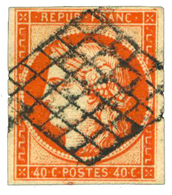 20 N°5b Obl. TB 40 C. Orange Foncé - Sonstige & Ohne Zuordnung