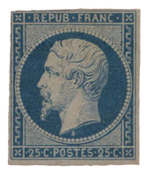 37 N°10(*) 25 C. Bleu. Gomme Non Originale, Signé Calves - Autres & Non Classés