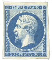 51 N°14A* TB 20 C. Bleu Type I. Très Frais - Autres & Non Classés