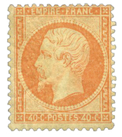 82 N°23* B 40 C. Orange. Léger Pli Et Forte Charnière. Signé Scheller - Altri & Non Classificati