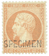 84 N°23d*  40 C. Orange. Surcharge Spécimen. - Other & Unclassified