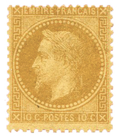 91 N°28A* TB 10 C. Bistre Type I - Other & Unclassified