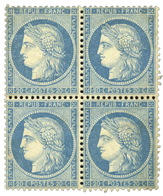 112 N°37* 20 C. Bleu. Bloc De 4, Gomme Partielle - Altri & Non Classificati