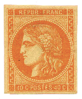 150 N°48* 40 C. Orange. Charnière Légère - Other & Unclassified