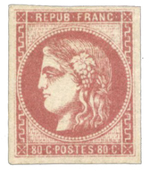 154 N°49* 80 C. Rose. Signé Brun - Other & Unclassified