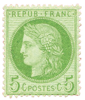 168 N°53* 5 C. Vert-jaune S. Azuré - Other & Unclassified