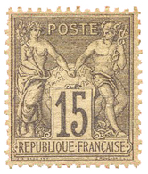 190 N°66(*) 15 C. Gris. Gomme Non Originale - Autres & Non Classés