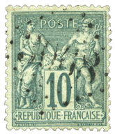 196 N°76 Obl. TB 10 C. Vert, Oblitération GC. - Other & Unclassified