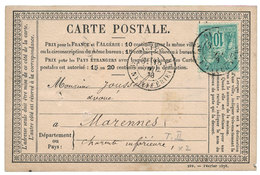 198 N°76 Obl. TB 10 C. Vert Sur Carte Postale. - Autres & Non Classés