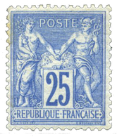 203 N°79* 25 C. Bleu. Légère Rousseur. Bon Centrage, Signé Scheller - Autres & Non Classés
