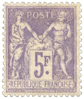 220 N°95* 5 Fr. Violet S. Lilas. Bon Centrage, Signé Roumet - Autres & Non Classés