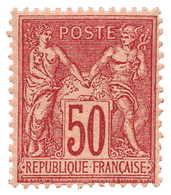 227 N°98* 50 C. Rose Type II - Other & Unclassified