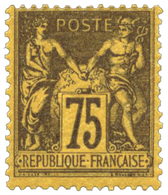 229 N°99** 75 C. Violet S. Orange. Une Dent Courte. - Other & Unclassified